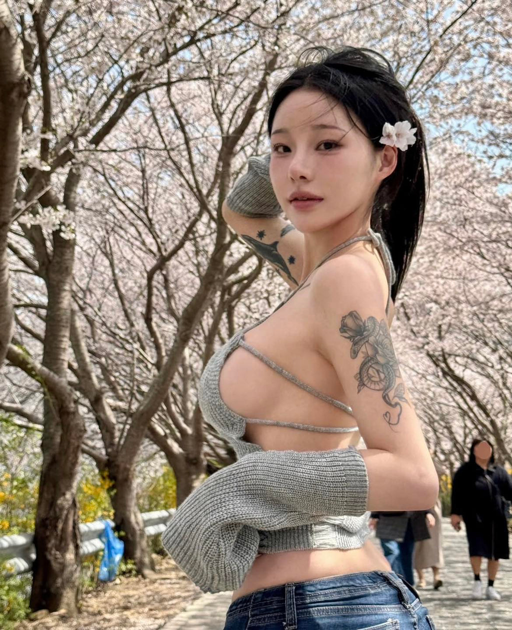 Demo photo of cherry blossoms.